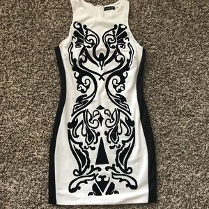 Black and white cute dress (Small)